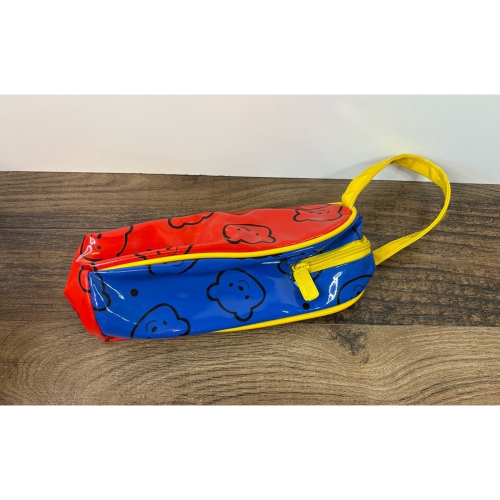 Baby Sac Vinyl 9" Zipper Pouch Makeup Accessory Toilet Red Blue Bears